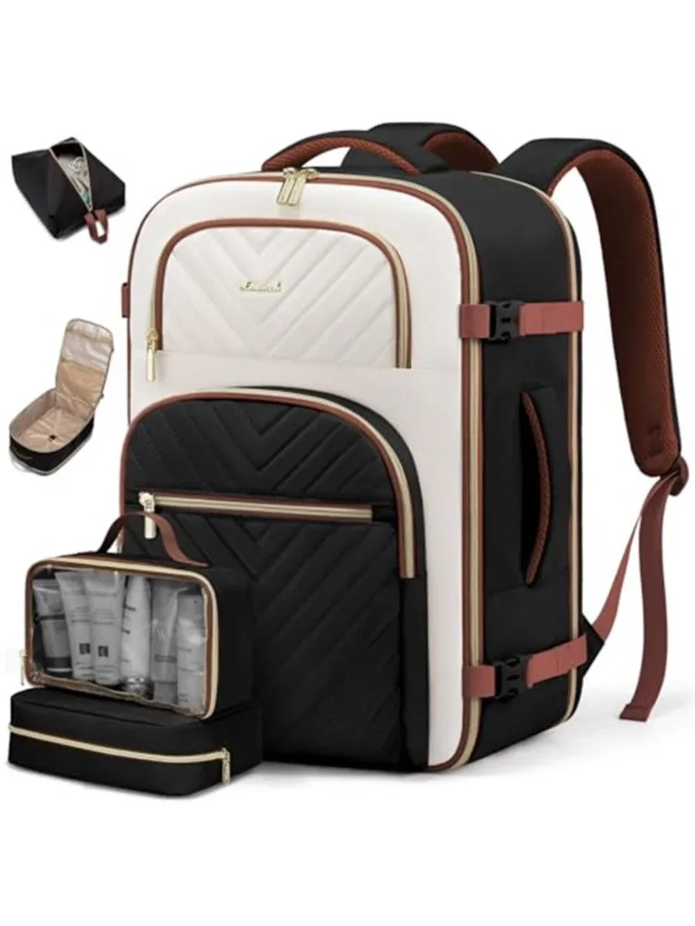 40L Travel Backpack Carry On Flight Approved TSA Laptop Women Men Waterproof